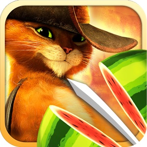 Fruit Ninja Котаракът в чизми - шоу, което котка в чизми!