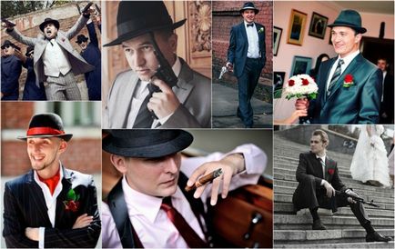 Gangster сватба - дизайнерски идеи, екипировки младоженци, фото и видео