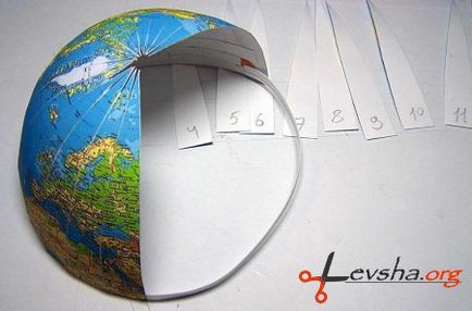 Globe, помита света - модел хартия - фотоалбум от вашите хобита
