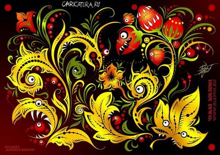 История Khokhloma живопис (стенописи) История Khokhloma живопис