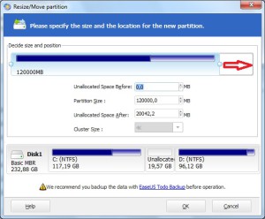 Как да промените размера на диска в Windows 2000