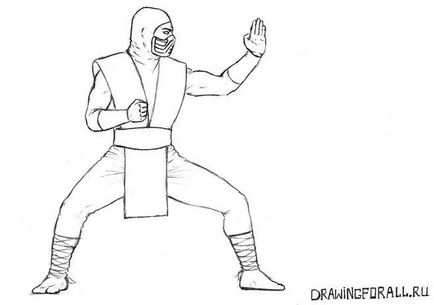 Как да се направи поетапно Sub-Zero от Mortal Kombat