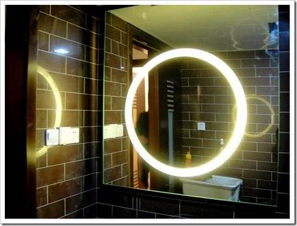 Как да се свържете светлина огледало в банята най-рентабилните варианти за осветление