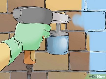 Как да нарисува тухлена къща