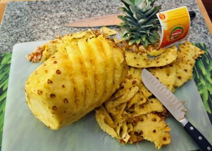 Как да се почисти, да се намалят и красиво нарязани ананас у дома фото и видео