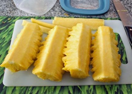 Как да се почисти, да се намалят и красиво нарязани ананас у дома фото и видео