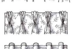 Как да шият еластичната лента към правилата за завеси