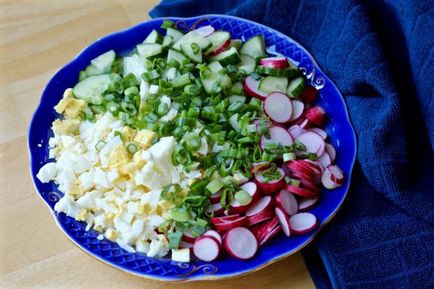 Как да се подготвим салата от ряпа и краставица с яйца интересни рецепти, калории