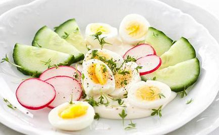 Как да се подготвим салата от ряпа и краставица с яйца интересни рецепти, калории