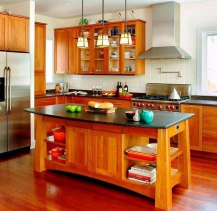 Как да се организира мебели и уреди в кухнята готвене геометрия мечта дома