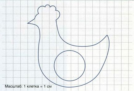 Как да направите приложения от хартия - петел, пилешки - (за деца дъски