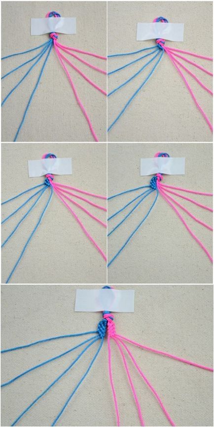 Как да си направим гривна, направена от нишки (снимка)