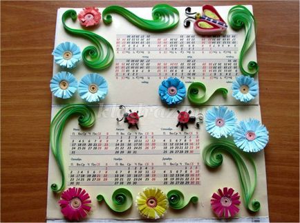Как да си направим настолен календар с ръцете си от хартия