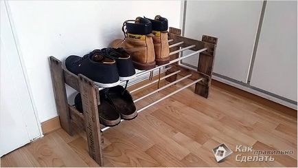 Как да направите рафт за обувки с ръцете си - методите и инструкции стъпка по стъпка