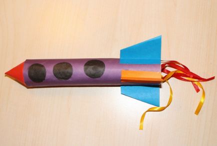 Как да си направим ракета със собствените си ръце, изработени от хартия, картон, мачове, фолиа и бутилки - схема