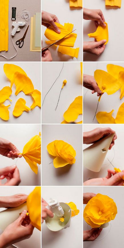 Как да си направим цвете от хартия с ръце ръководство със снимки и видео