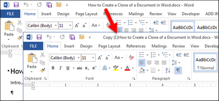Как да се създаде копие на думата на документа