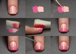 Как да се създаде лак за нокти със стъпка гъба по стъпка