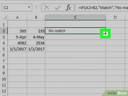 Как да се сравняват данните в Excel