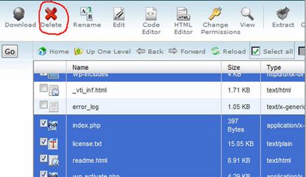 Как да премахнете WordPress изтрие базата данни и файлове