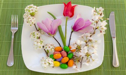 Как да украсят масата Великден - снимка