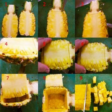 Как да изберем и красиво нарязани ананас