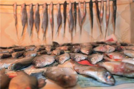 Как да се отмести и суха риба платика, червеноперка и други улов