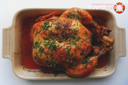 Как да се маринова пиле за печене във фурната