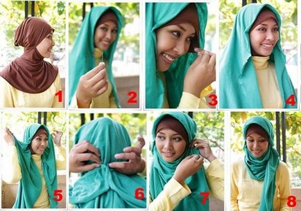 Как да вържем шал или шал на главата си възможности за зимен и летен