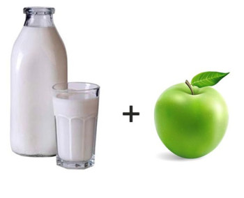 Кисело мляко с ябълка диети за отслабване опции, рецепти и коментари