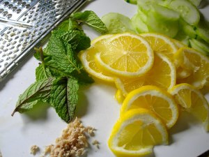 Коктейл диета джинджифил лимон краставица