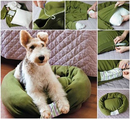 Легла за кучето със собствените си ръце, моделът, как да шият, снимки