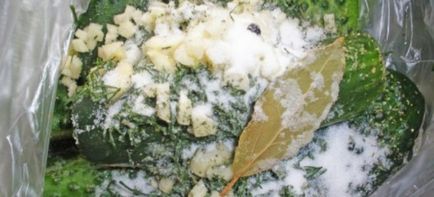 Солени краставички в пакет - бързи рецепти с чесън и копър