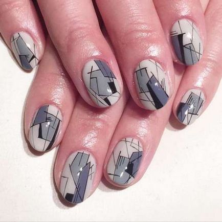 Fashion Nails шарени 2017-2018 - снимка идеи, красив маникюр с модел на къси и дълги