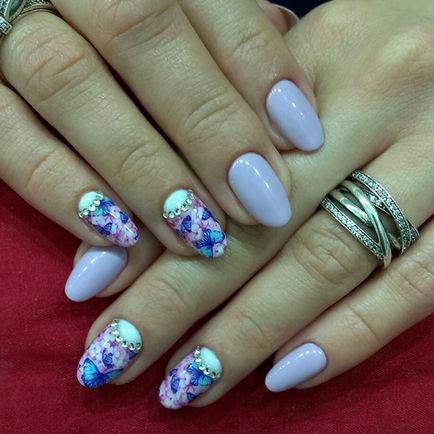 Fashion Nails шарени 2017-2018 - снимка идеи, красив маникюр с модел на къси и дълги