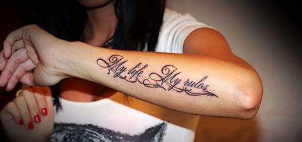 Надписи за татуировки преводи за жените и мъжете популярни фрази на различни езици, снимки