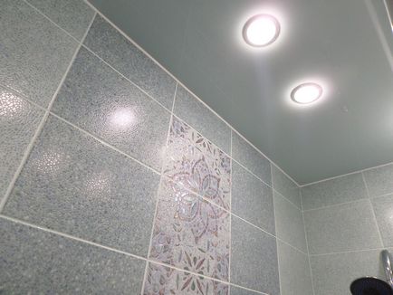 Окачен таван в банята на плюсовете и минусите на покритието (40 снимки)