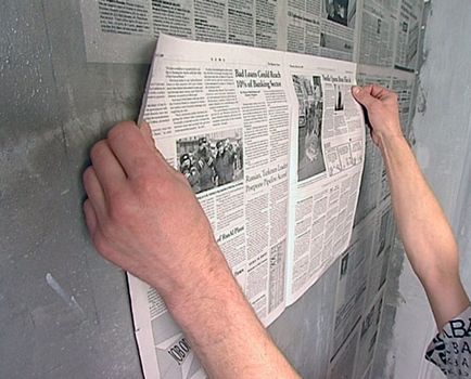 Wallpaper Вестник покритие във вестниците, вместо да завърши и лепене капак, ръчно, видео и снимки