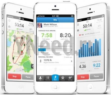 Преглед и тестови приложения за смартфон спортния Runkeeper