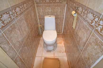 Облицовъчни опциите за баня дизайн за тоалетна (снимки)