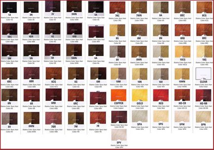 Цветовата палитра на бои матрица (матрица) снимки, препоръки