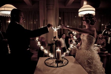 огнището за прехвърляне на сватбата, как да се проведе церемония