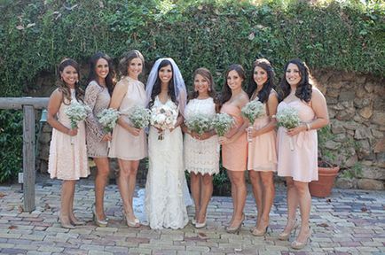 Праскова сватба или сватба прасковен цвят със снимки и примери