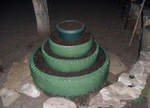 Изделия от гуми за градина