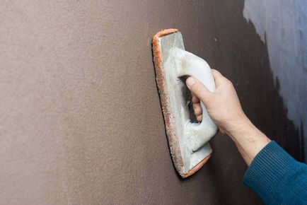 Боядисване на външните стени на къщата - живопис текстура