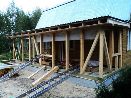 Разширяването на обхвата на дървена къща