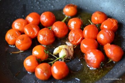 Рецепта пържени чери домати