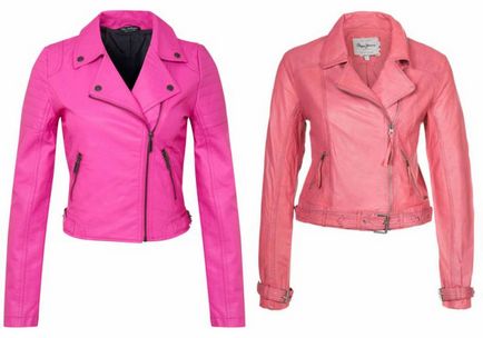 Pink кожено яке - нежност и романтика на изображението