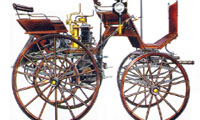 Първата кола в света, първият автомобил с бензинов двигател, който е изобретил автомобила,
