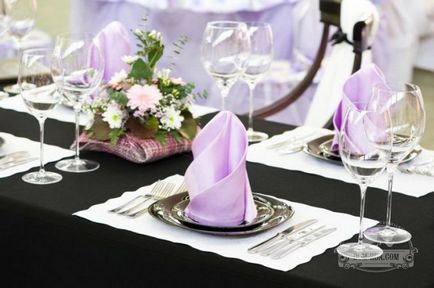 Сервиране сватбена маса декорация на маса за сватба фото и видео